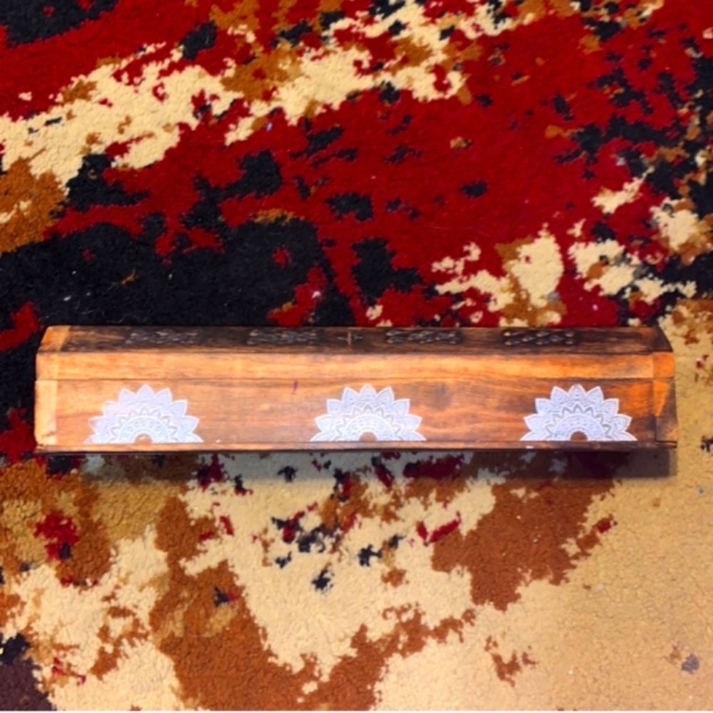 Wooden INSCENSE BOX HOLDER. NICE